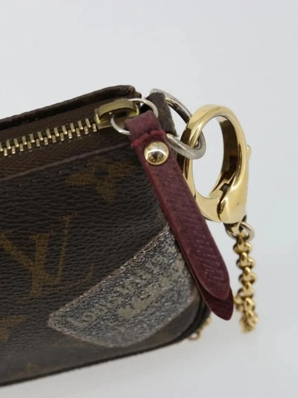 LOUIS VUITTON Monogram Trunk Mini Pochette Accessoires Pouch M63798 Auth 180704